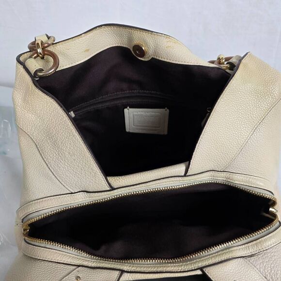 Coach F22314 Studded Pebble Leather Hobo & Wallet Set - Picture 13 of 16